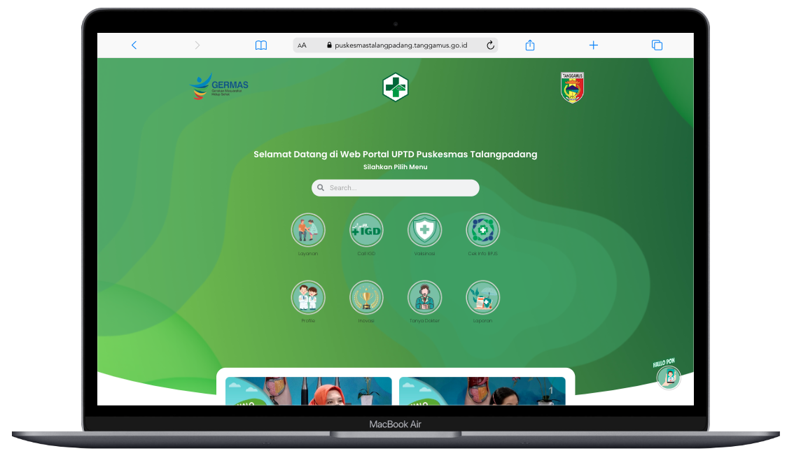 WEB Puskesmas Talangpadang